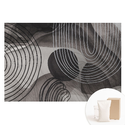 Veľkoplošná fototapeta na stenu Geometrické kontrastné čiary sivej