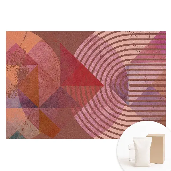 Fototapeta Geometrická energia farby na netkanej textílii