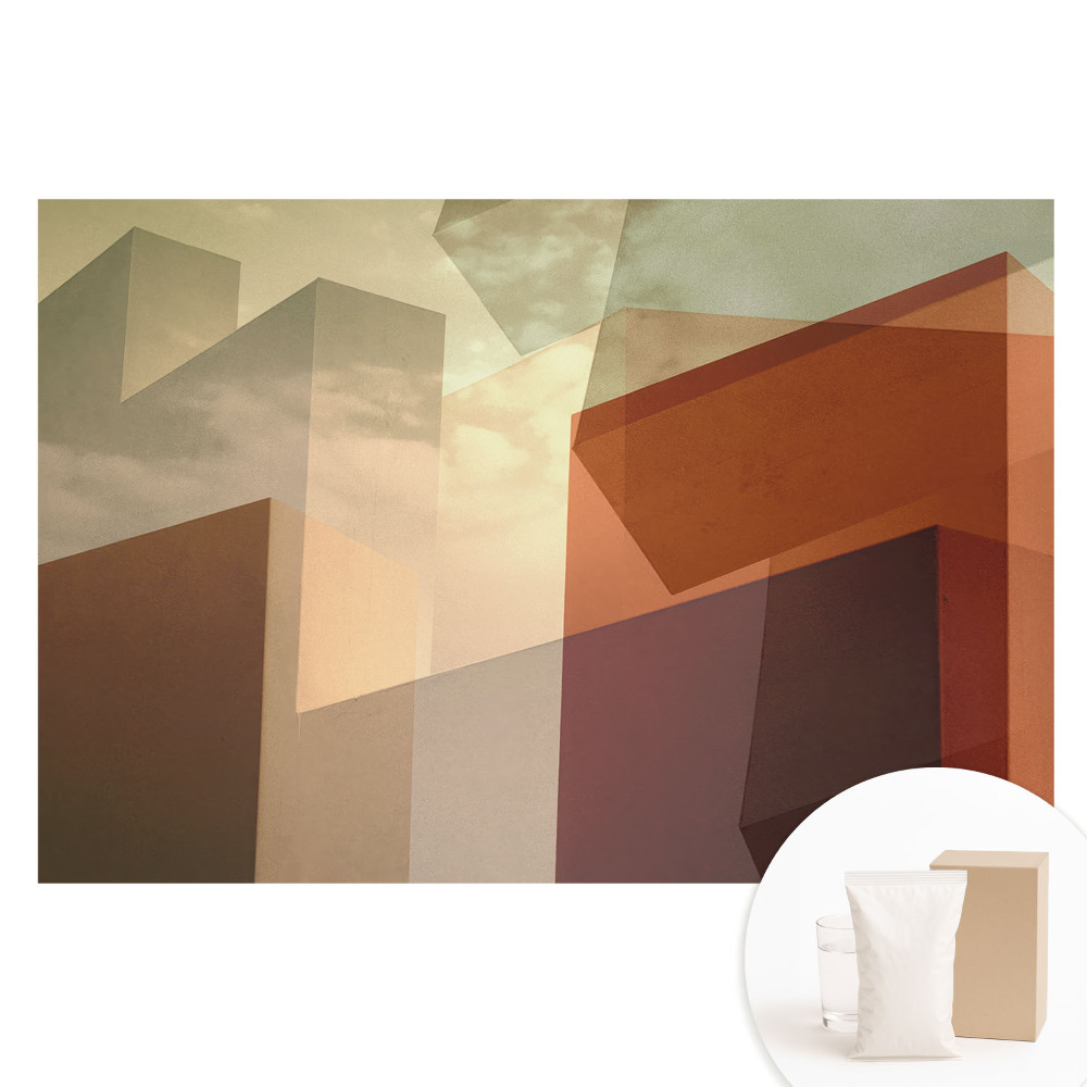 Fototapeta s potlačou na netkanej textílii Geometrické tvary proti oblohe