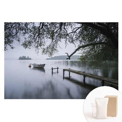 Fototapeta s potlačou na netkanej textílii Relax pri jazere v pokoji prírody