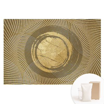 Veľkoplošná fototapeta na stenu Geometrická abstrakcia v odtieňoch žltej