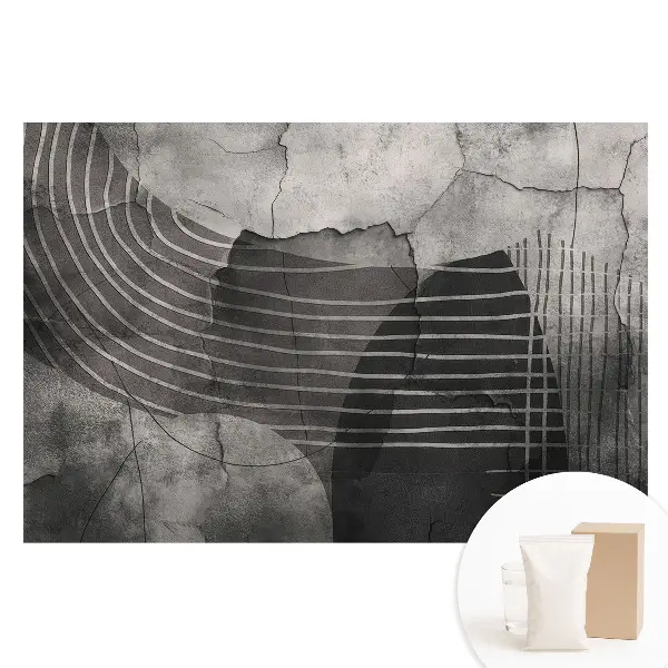 Fototapeta na netkanej textílii s moderným abstraktným geometrickým vzorom