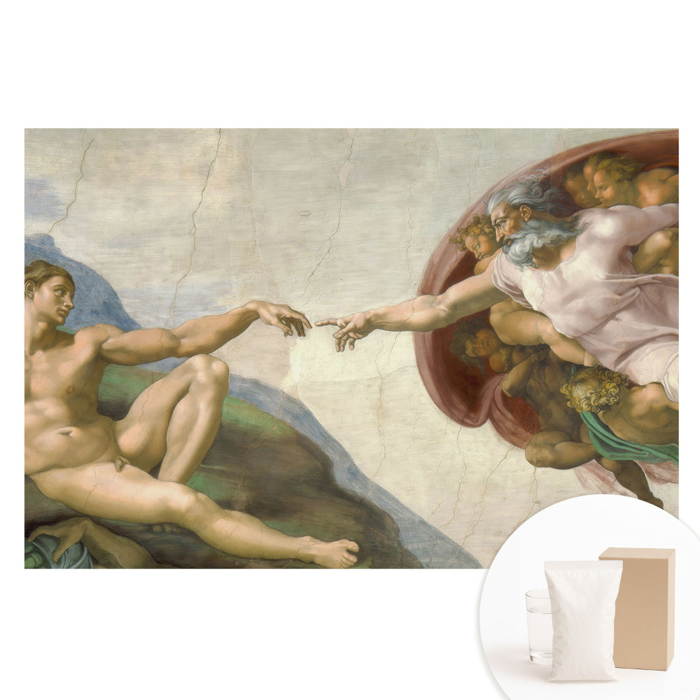 Fototapeta na vliese Symbolická interakcia postáv plná emócií