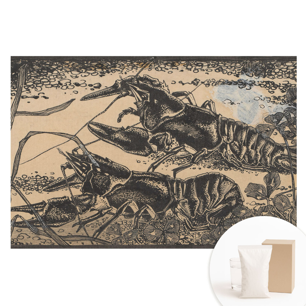 Fototapeta na netkanej textílii Raky a vodné rastliny v klasickom štýle