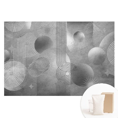 Fototapeta na vliese Geometrické vzory v odtieňoch sivej