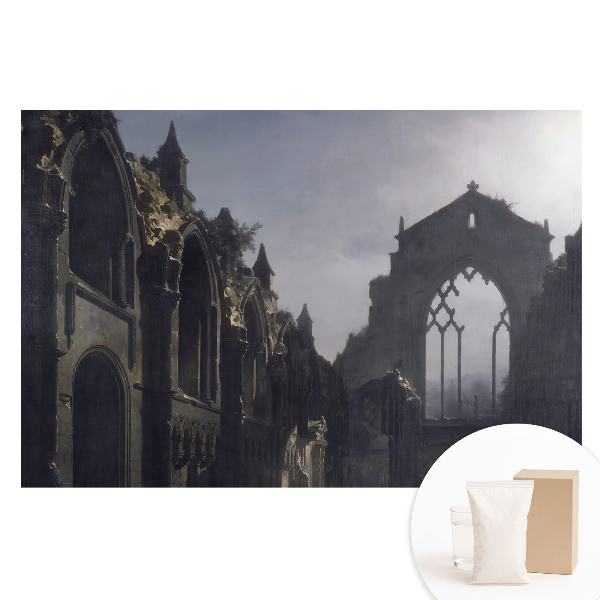 Fototapeta na netkanej textílii Architektonicky symetrická gotická ruina