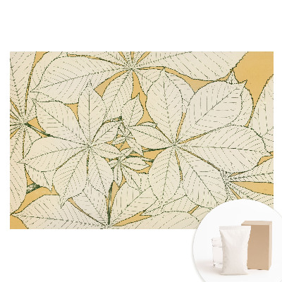 Fototapeta na vliese s motívom minimalistických listov pre útulný a harmonický domov