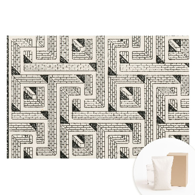 Fototapeta na netkanej textílii Geometrické zloženie tehál v bludisku