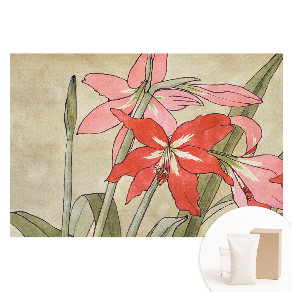 Netkaná tapeta Retro kvetinová kompozícia harmonická príroda