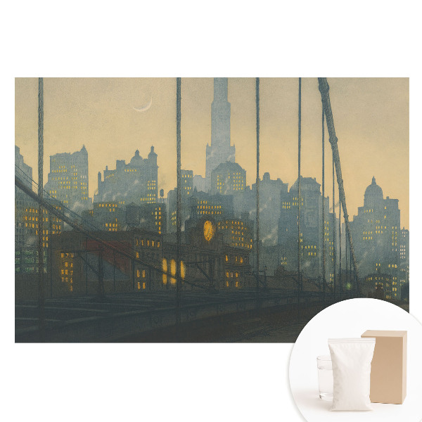Fotografická tapeta na netkanej textílii Nočné mesto plné svetiel