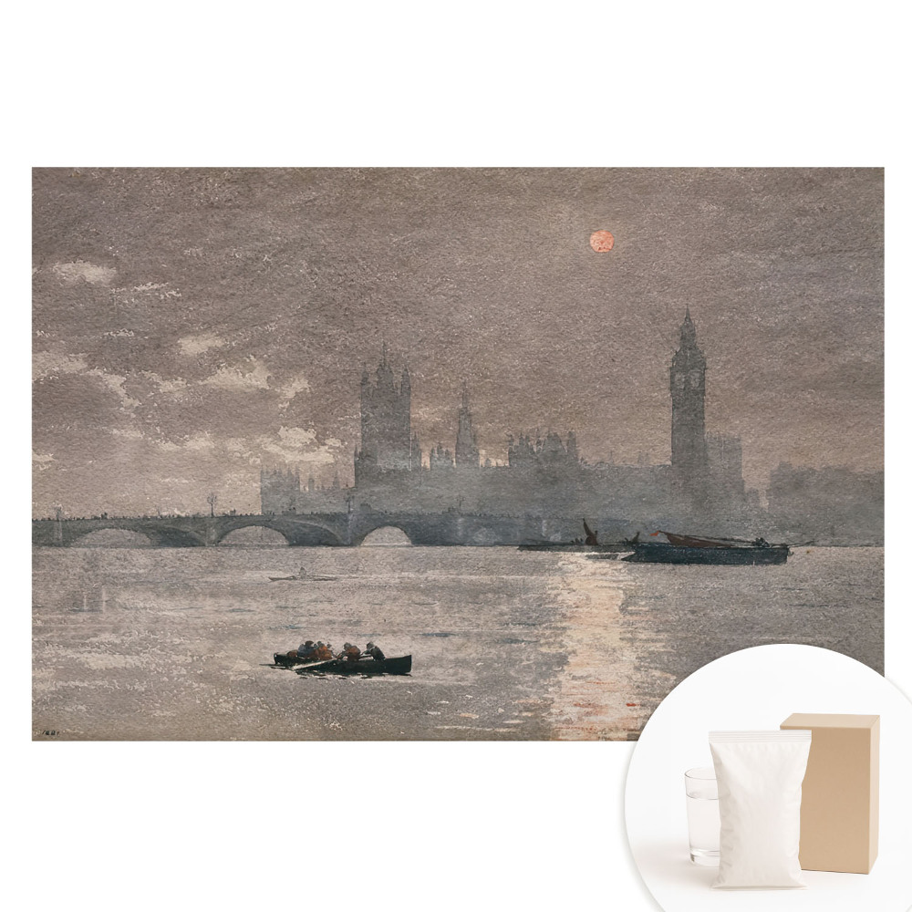 Fototapeta na netkanej textílii Farebné odrazy rieky v mestskom súmraku