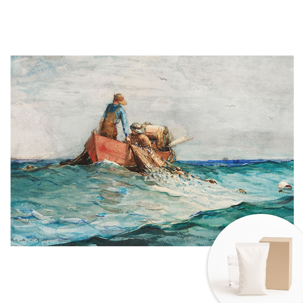 Fototapeta s potlačou na netkanej textílii Rybári na mori