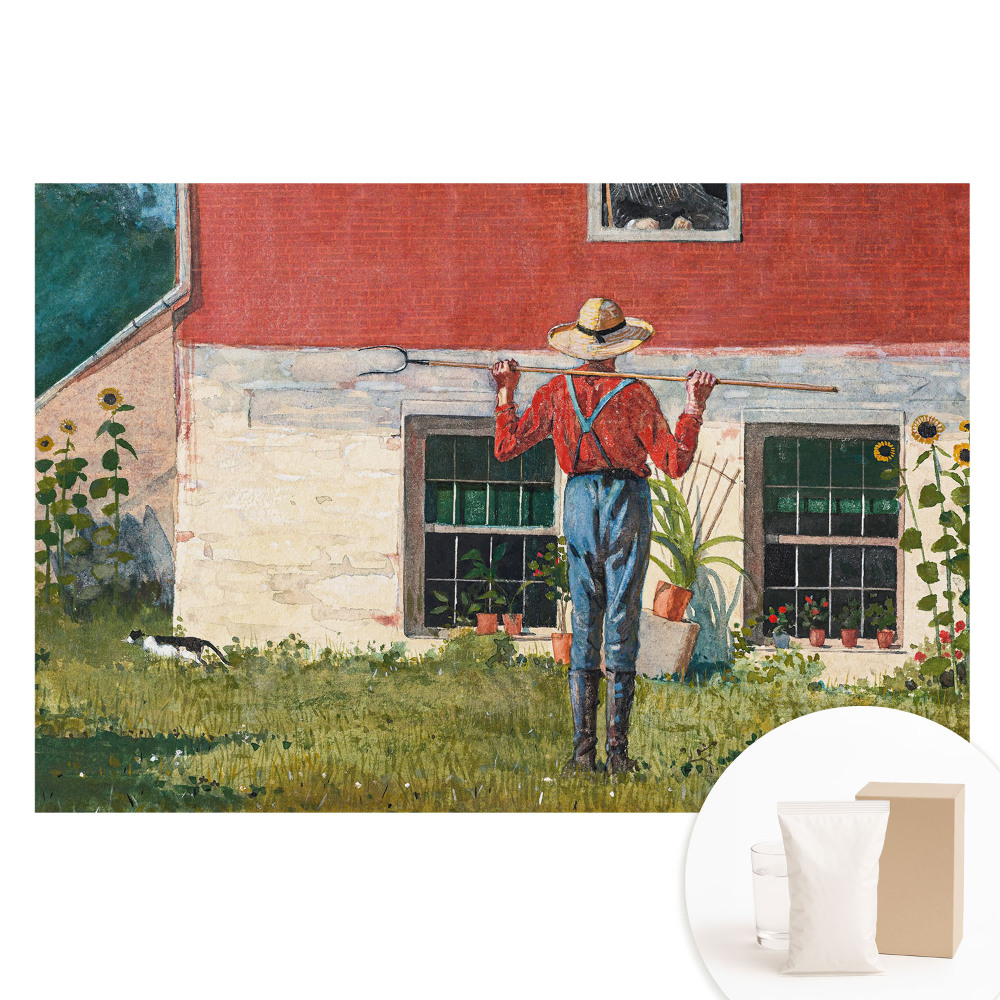 Fotografická tapeta na netkanej textílii Rustikálna idylka vo vidieckej záhrade