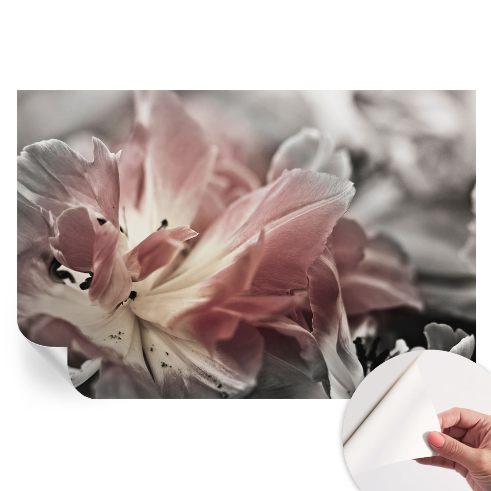 Samolepiaca nástenná maľba Pastelový kvet