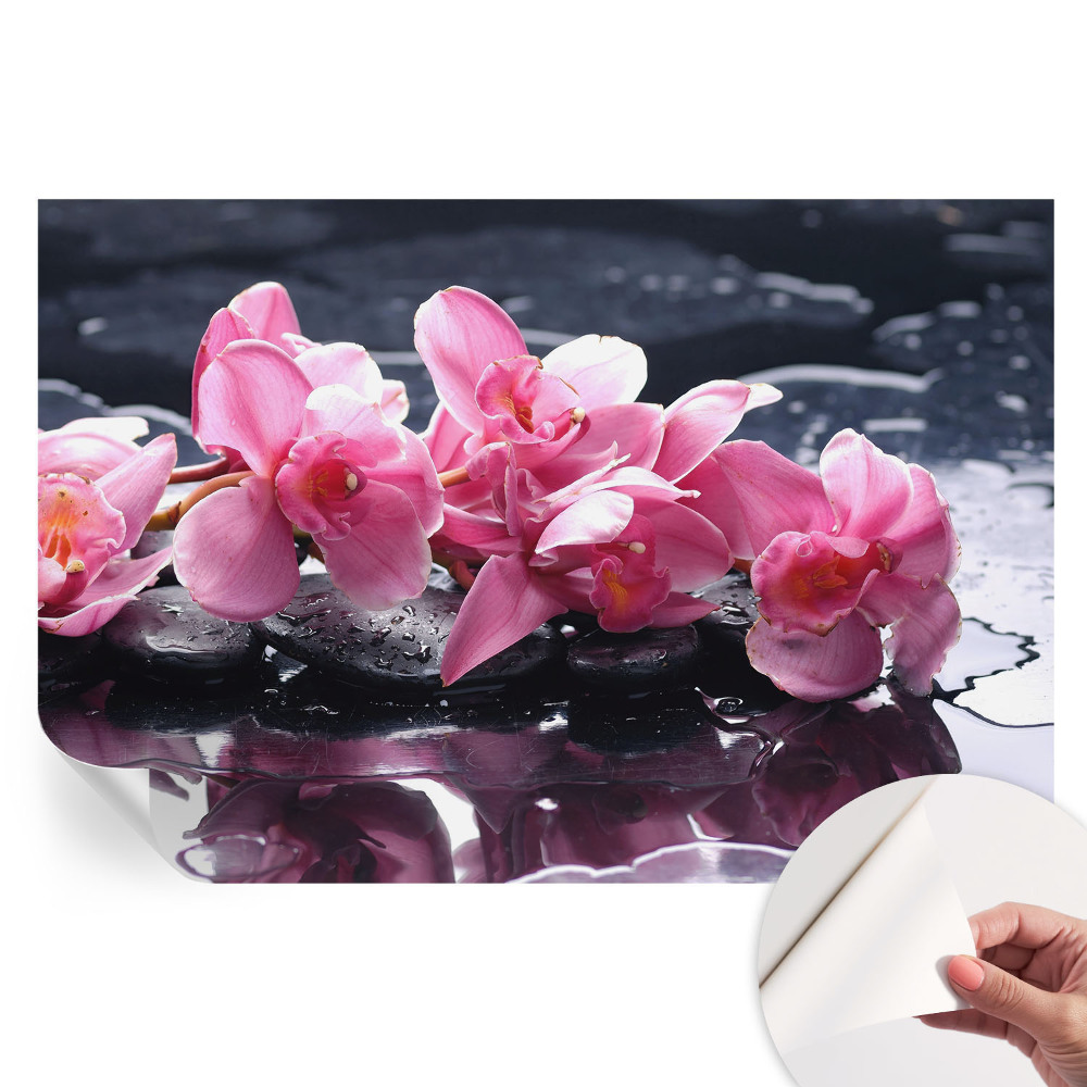 Samolepiaca tapeta do obývačky Kvetinová elegancia