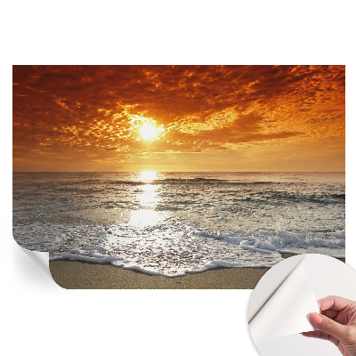 Samolepiaca fototapeta do spálne Oceánske vlny
