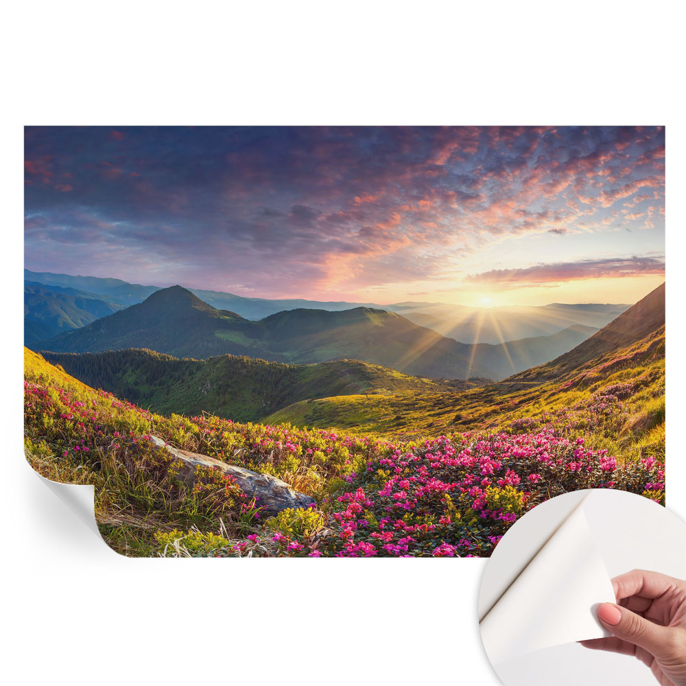 Samolepiaca tapeta do obývačky Horská panoráma