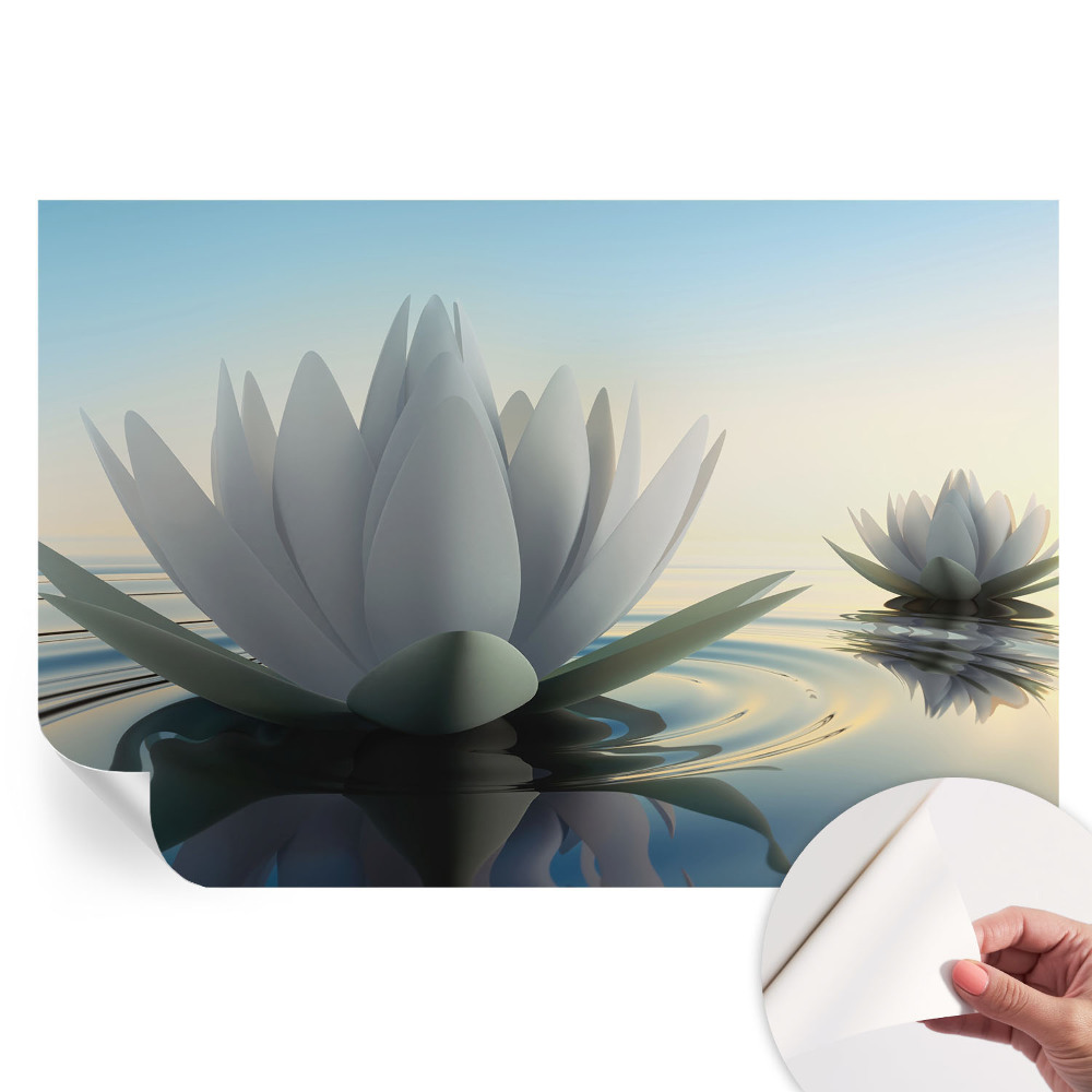 Samolepiaca nástenná maľba Lekná