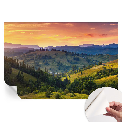 Samolepiaca fototapeta Horská krajina do spálne