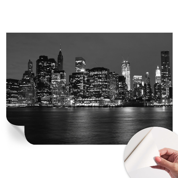 Samolepiaca tapeta do obývačky Nočná metropola