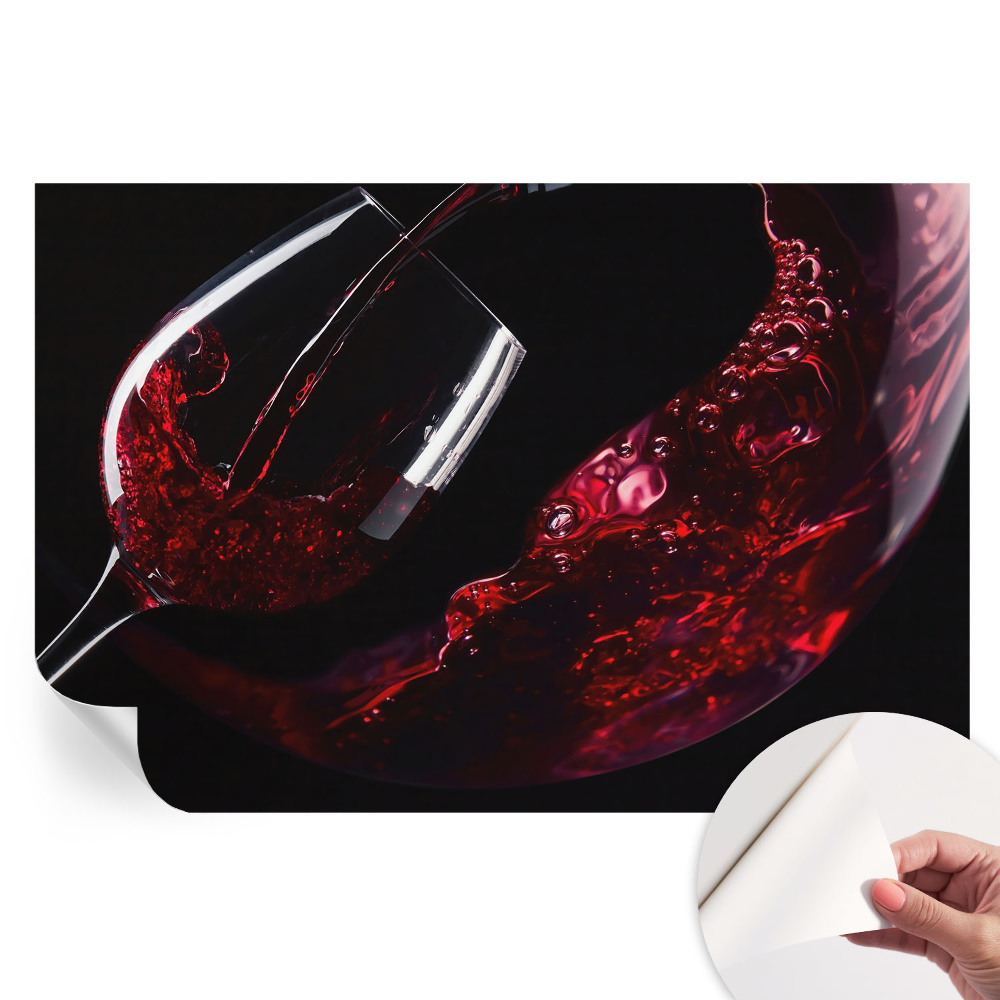 Moderná fototapeta do obývačky Červené víno