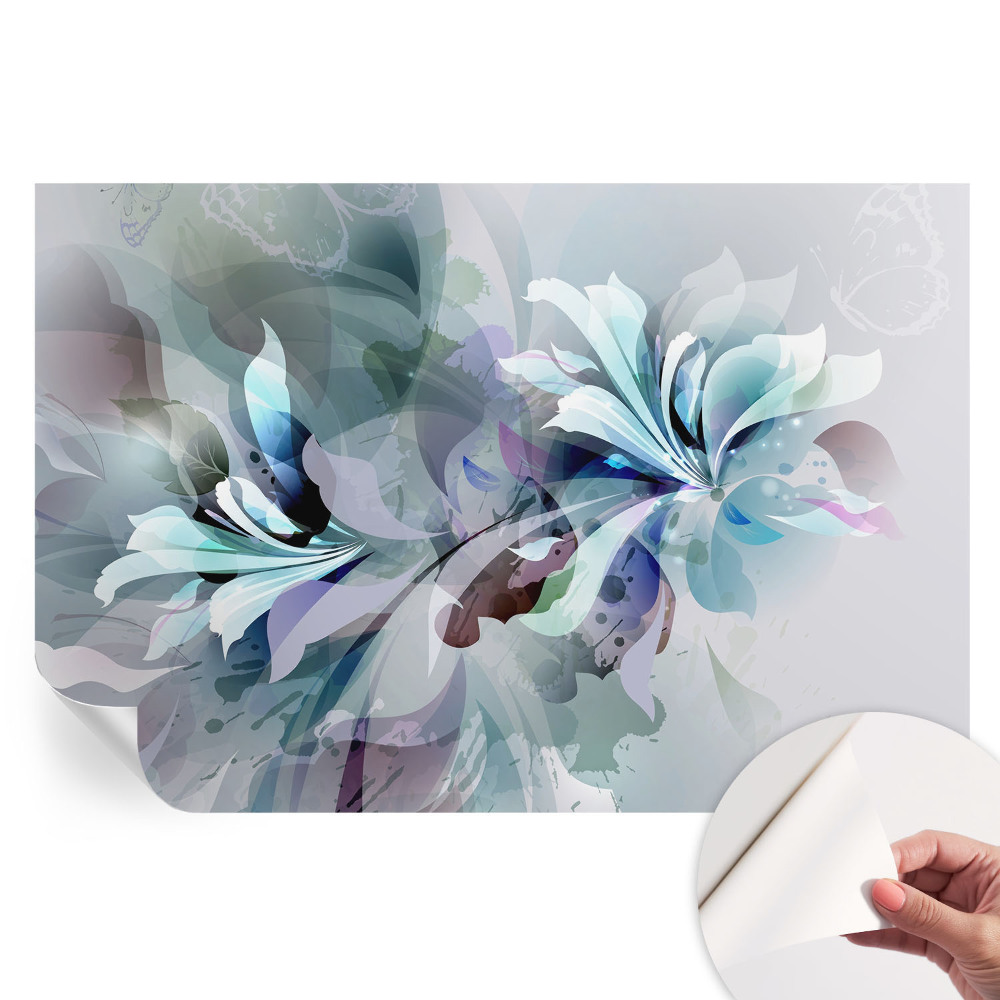 Moderná fototapeta do obývačky Kvetinová abstrakcia