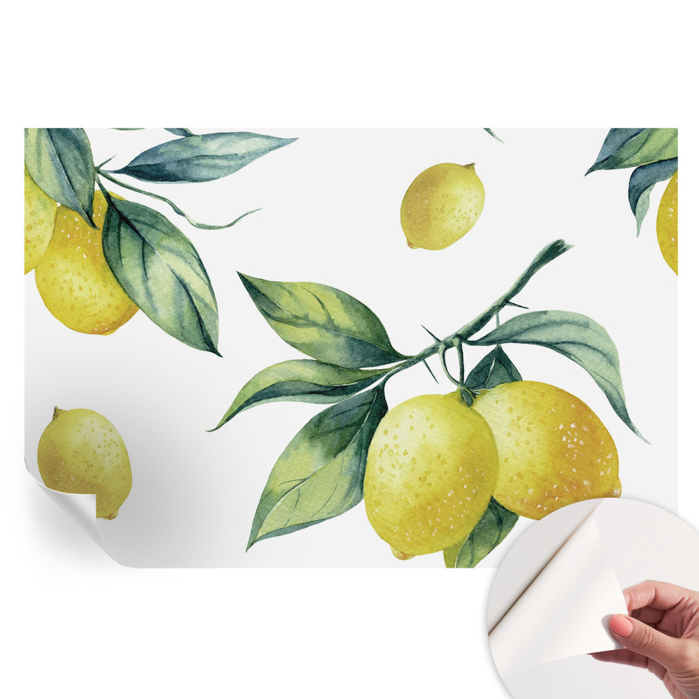 Samolepiaca fototapeta do spálne Citrónový motív