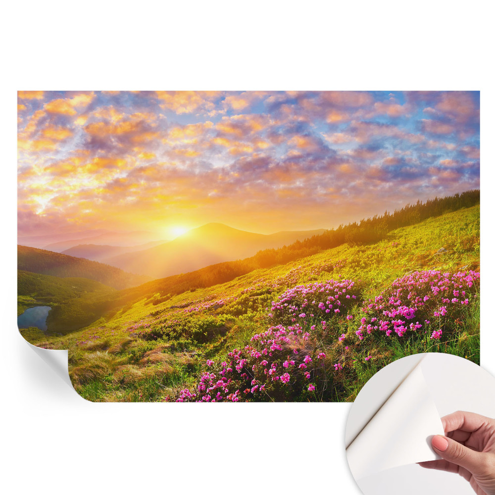 Moderná fototapeta do obývačky Horský západ