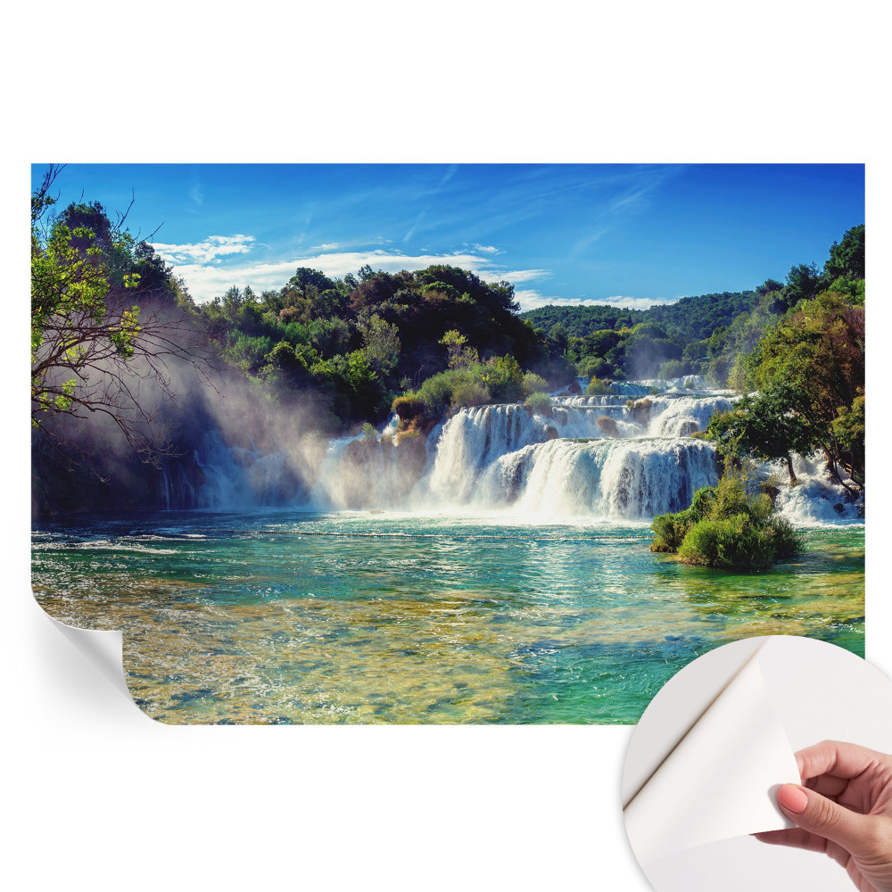 Moderná fototapeta do obývačky Vodopádová krajina