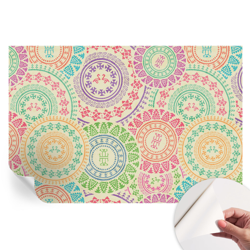 Samolepiaca fotografická tapeta Farebné mandaly
