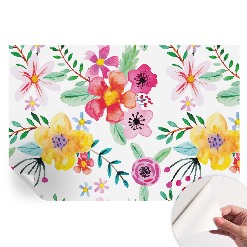 Moderná fototapeta do obývačky Kvetinová sviežosť