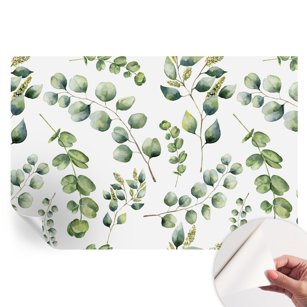 Samolepiaca fototapeta do spálne Zelené listy