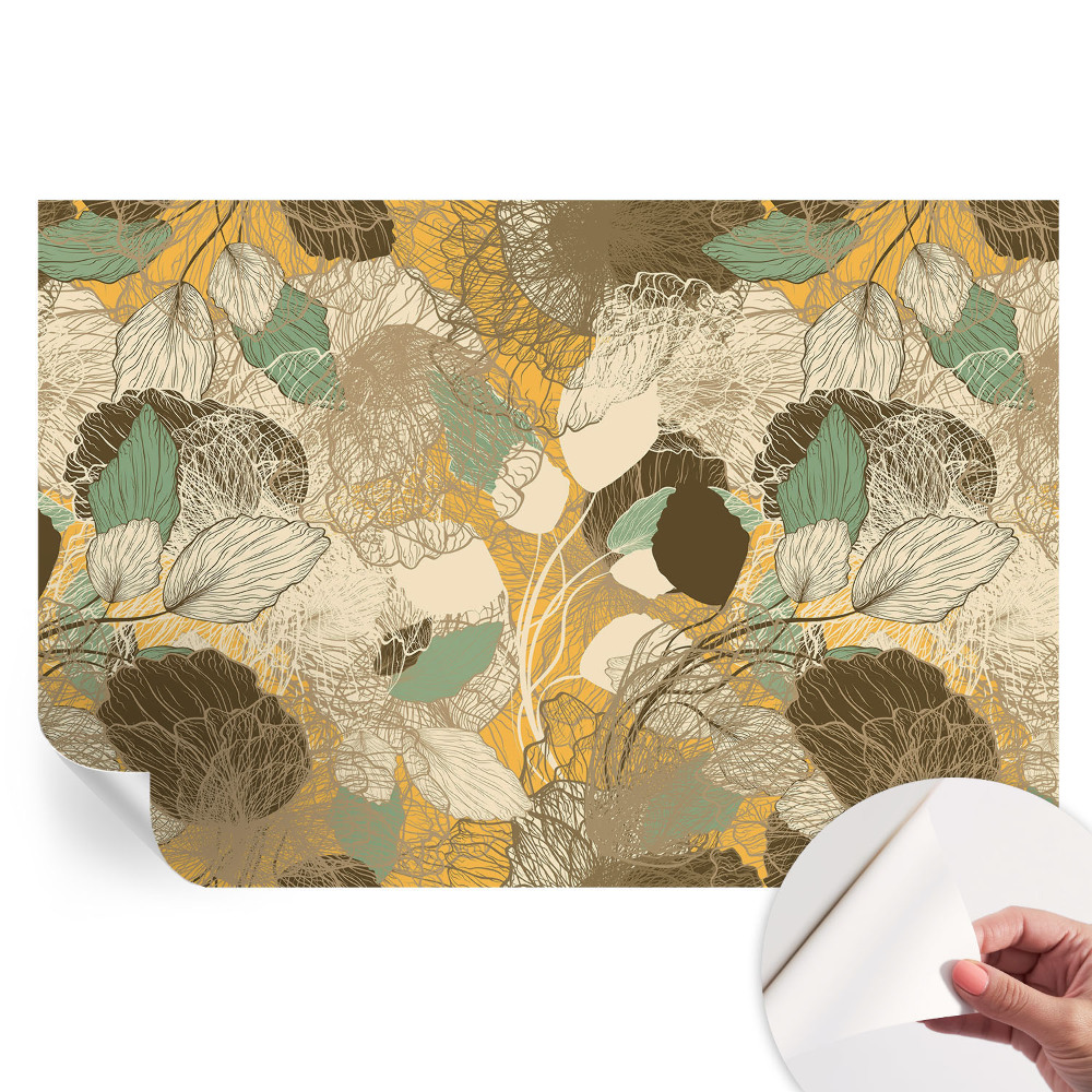 Samolepiaca tapeta do obývačky Krása rastlín