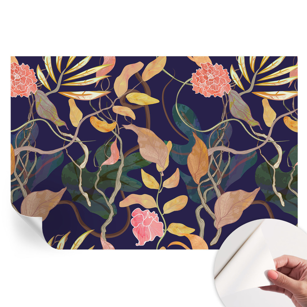 Moderná fototapeta do obývačky Elegancia rastlín