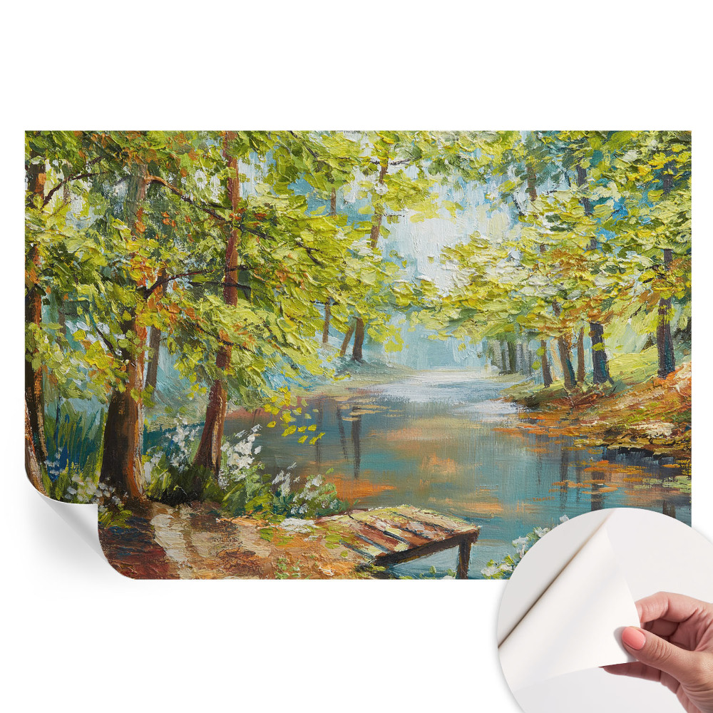 Samolepiaca fototapeta do spálne Idylické jazero