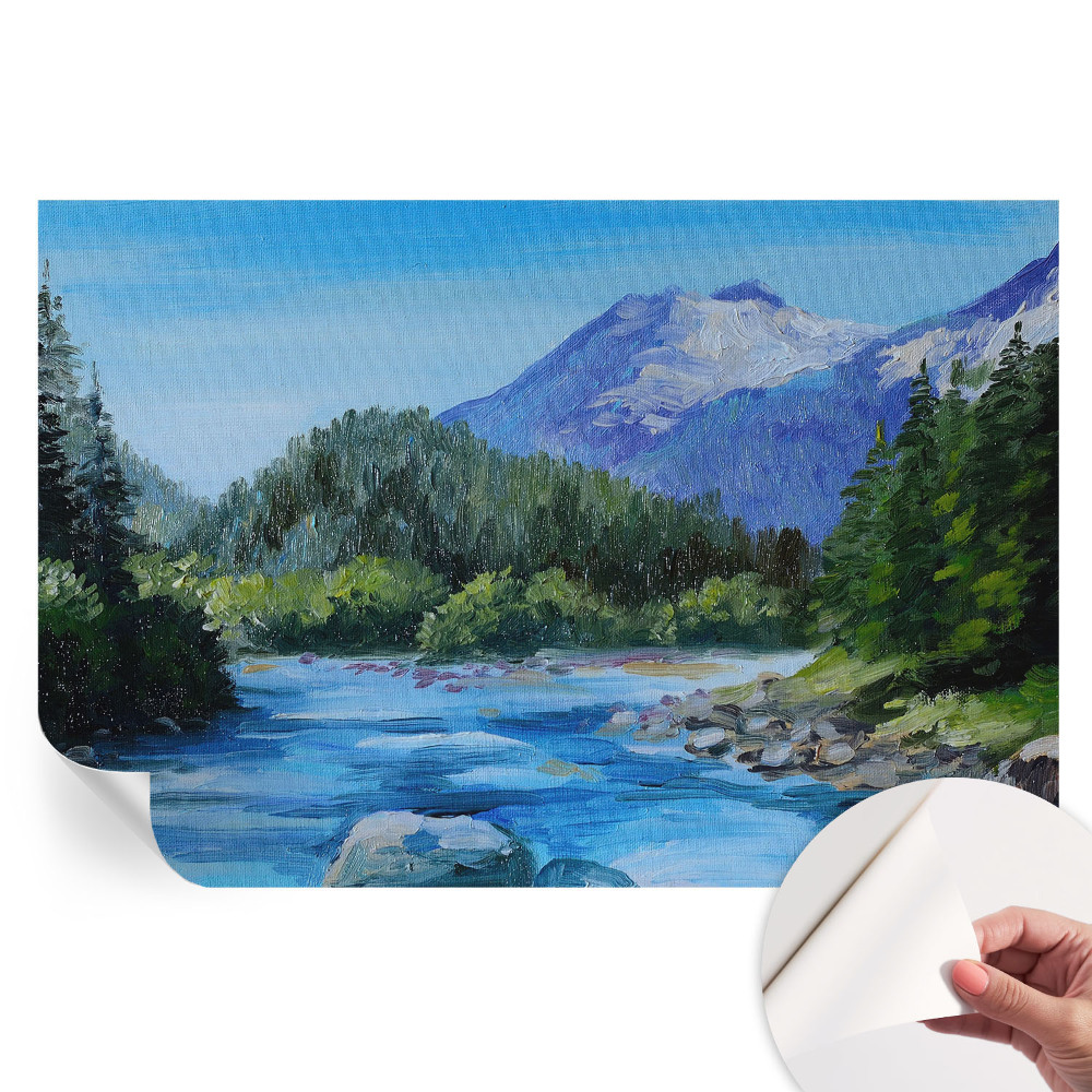 Samolepiaca fototapeta do spálne Horská scenéria