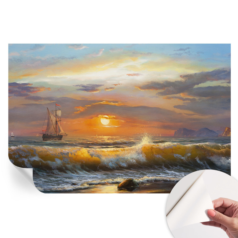 Samolepiaca nástenná maľba Panoráma mora