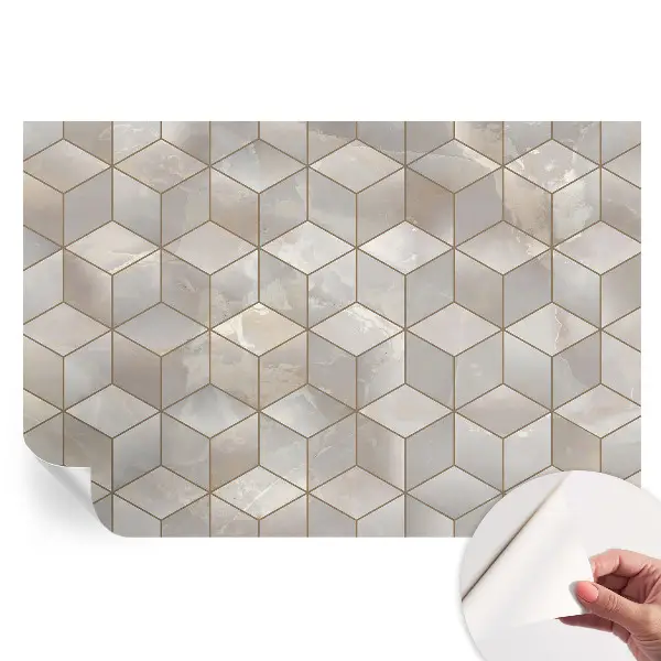 Samolepiaca tapeta do obývačky Geometrická mozaika