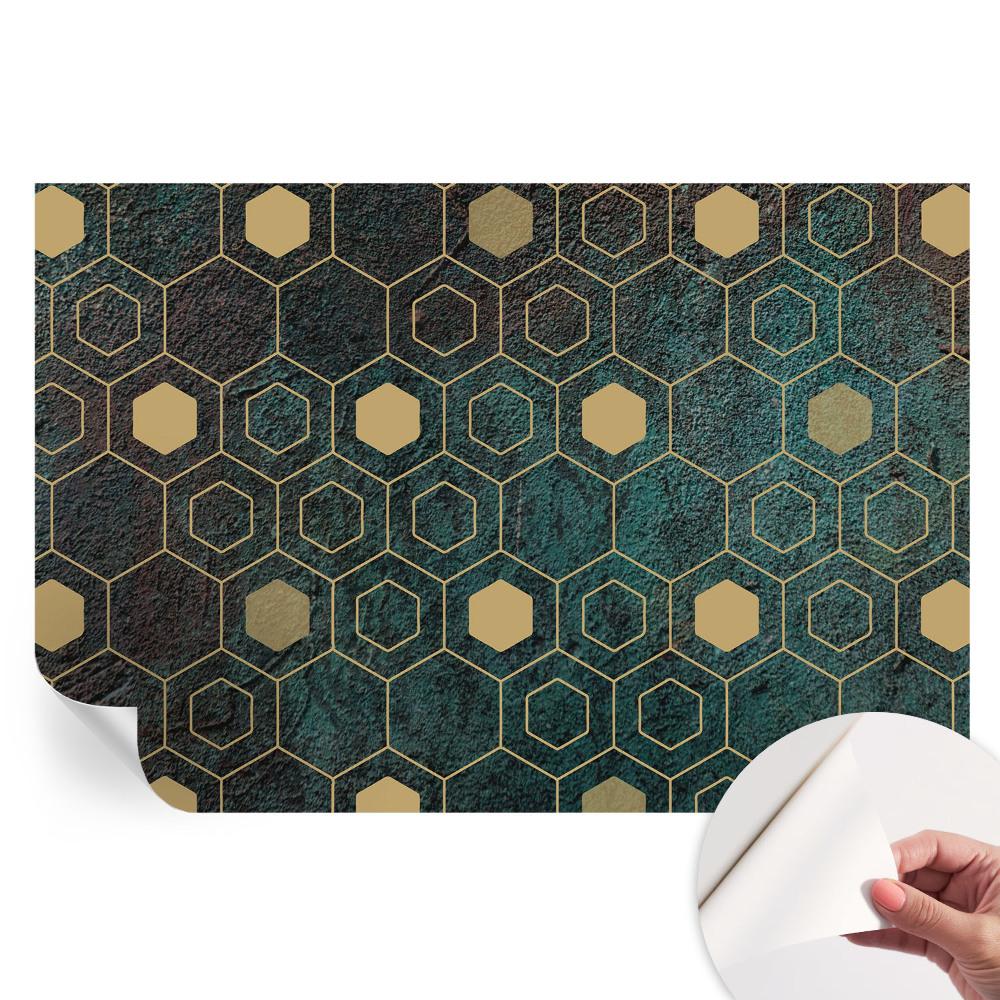 Samolepiaca fotografická tapeta Geometrické šesťuholníky