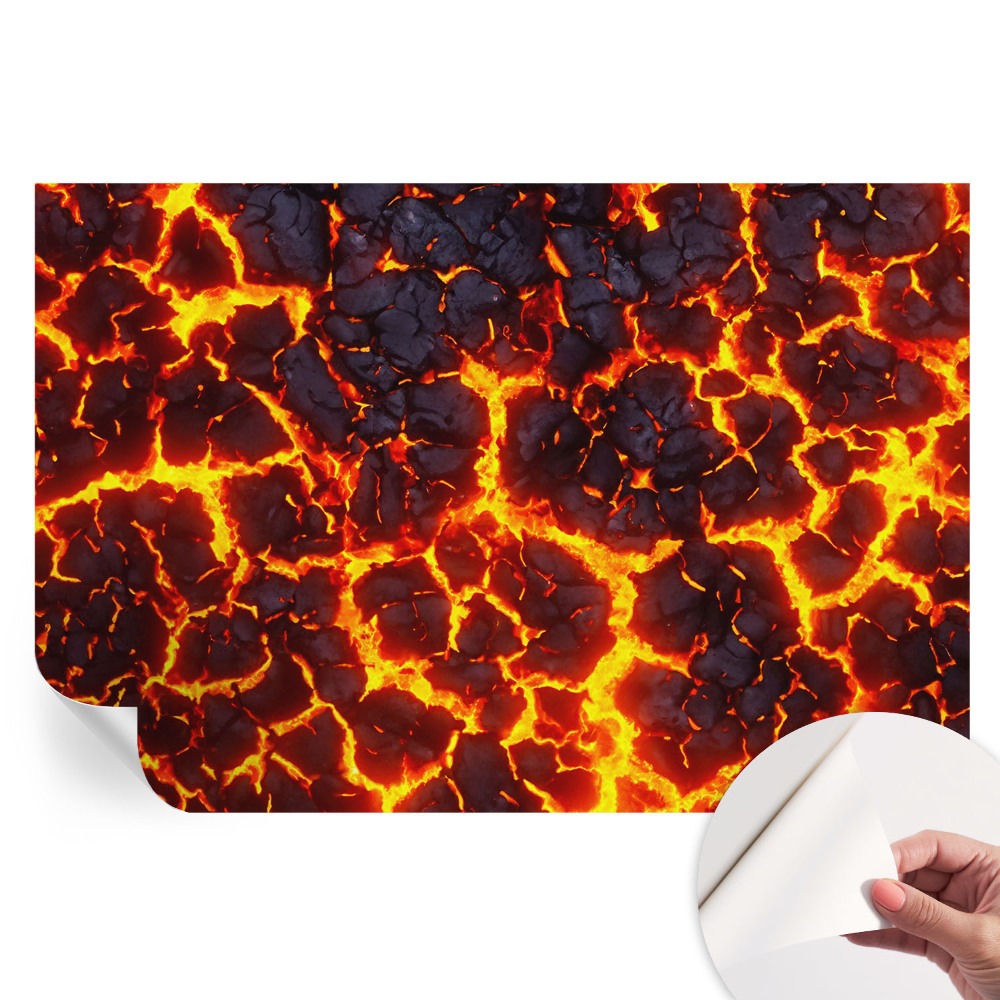 Samolepiaca nástenná maľba Silná magma