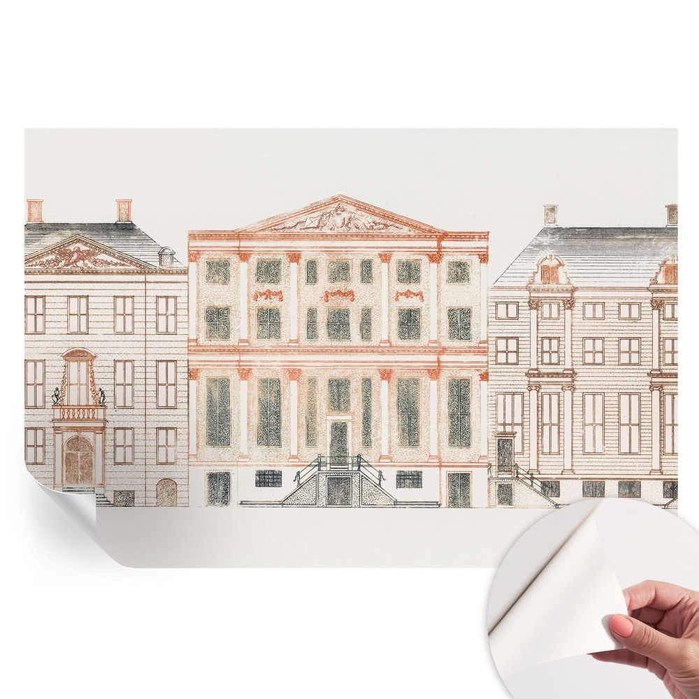 Samolepiaca nástenná maľba Klasické budovy