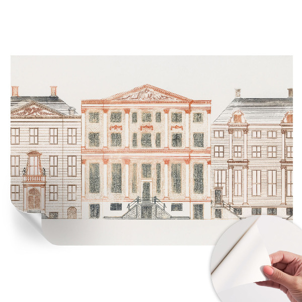 Samolepiaca nástenná maľba Klasické budovy