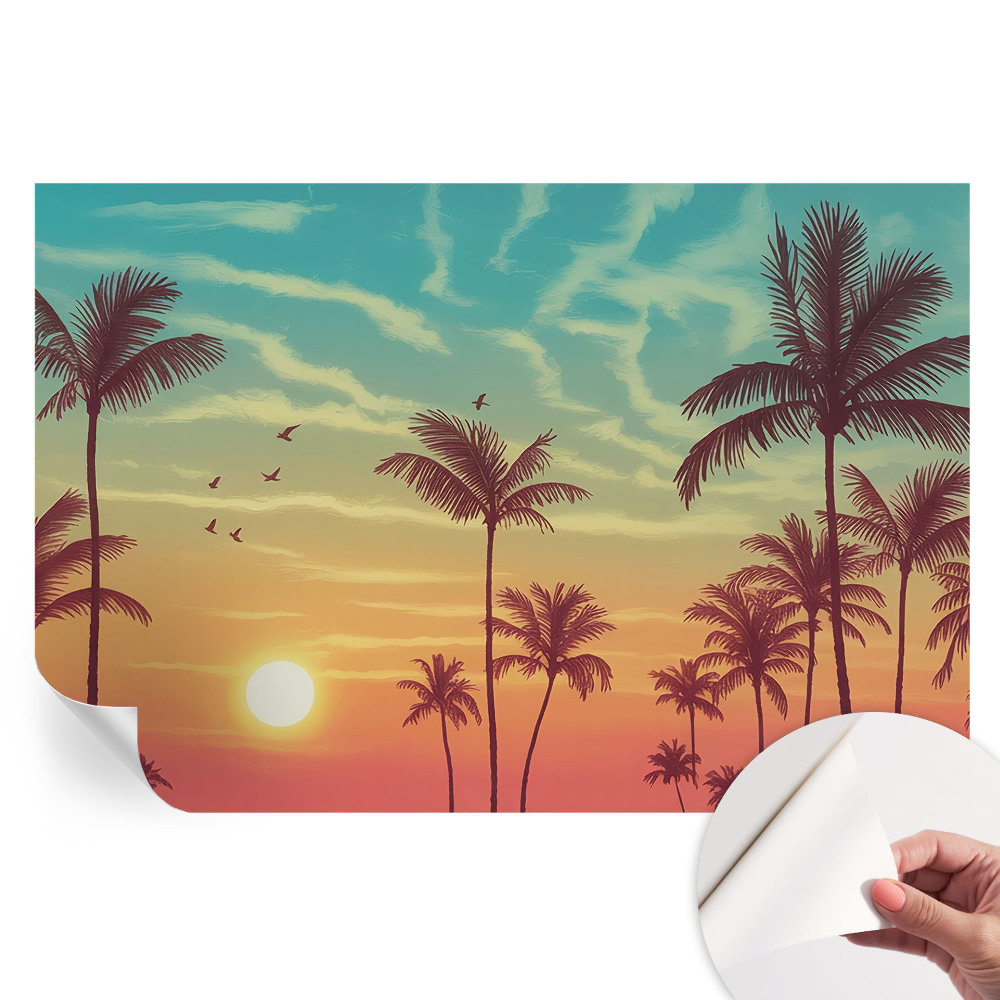 Samolepiaca tapeta do obývačky Tropická krajina