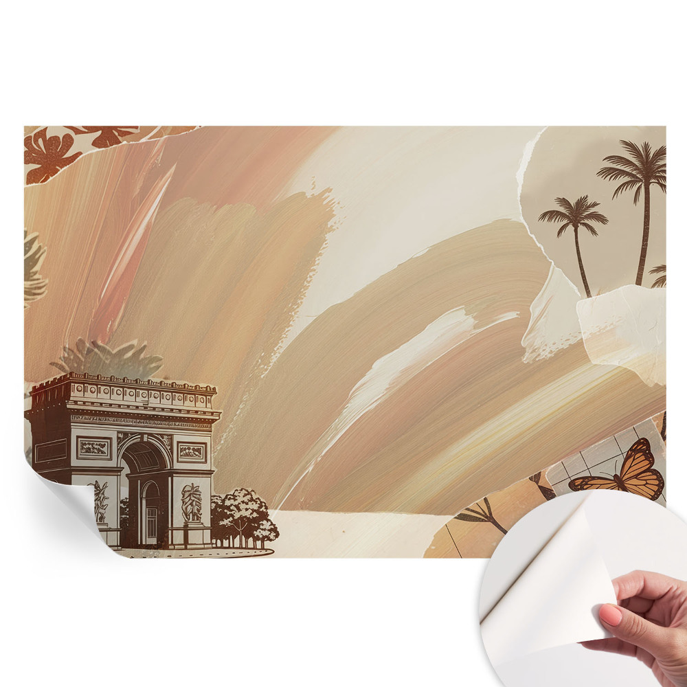 Samolepiaca fototapeta do spálne Exotická cesta