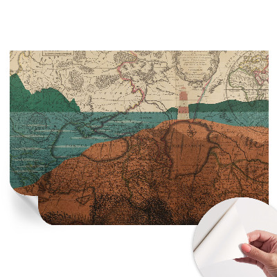 Samolepiaca fototapeta Historická mapa