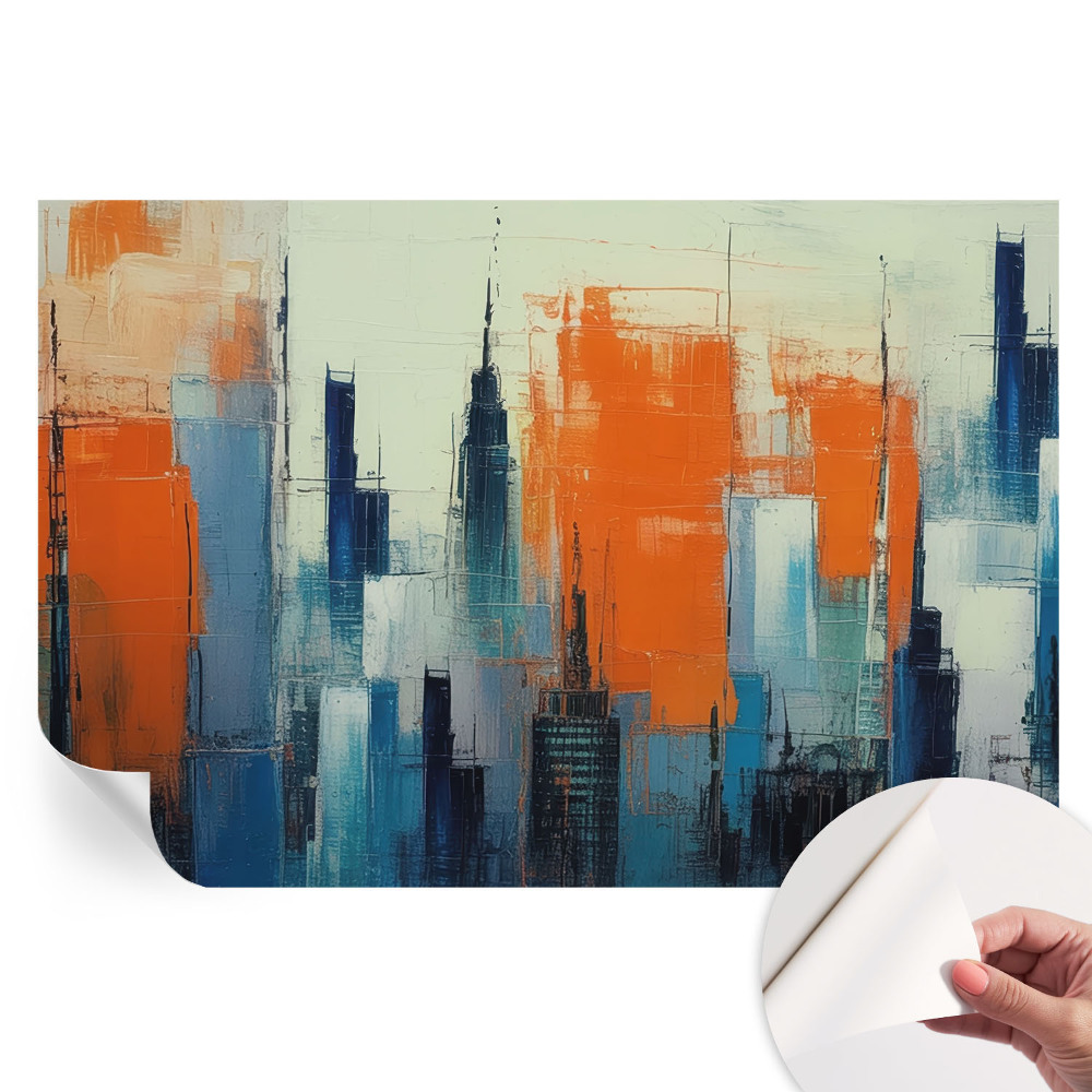 Samolepiaca tapeta do obývačky Abstraktné mesto