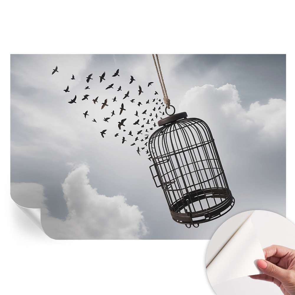 Moderná fototapeta do obývačky Lietajúce vtáky