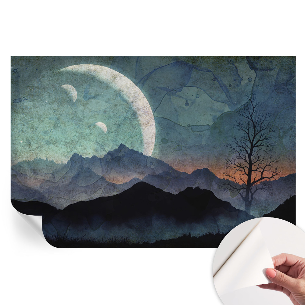 Moderná fototapeta do obývačky Nočná krajina