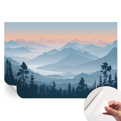 Samolepiaca fototapeta na stenu do spálne Horská panoráma