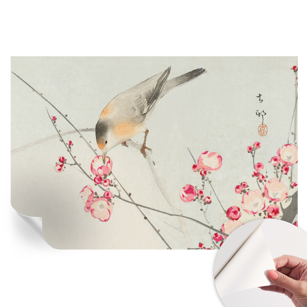 Samolepiaca fotografická tapeta Kvetinový vták